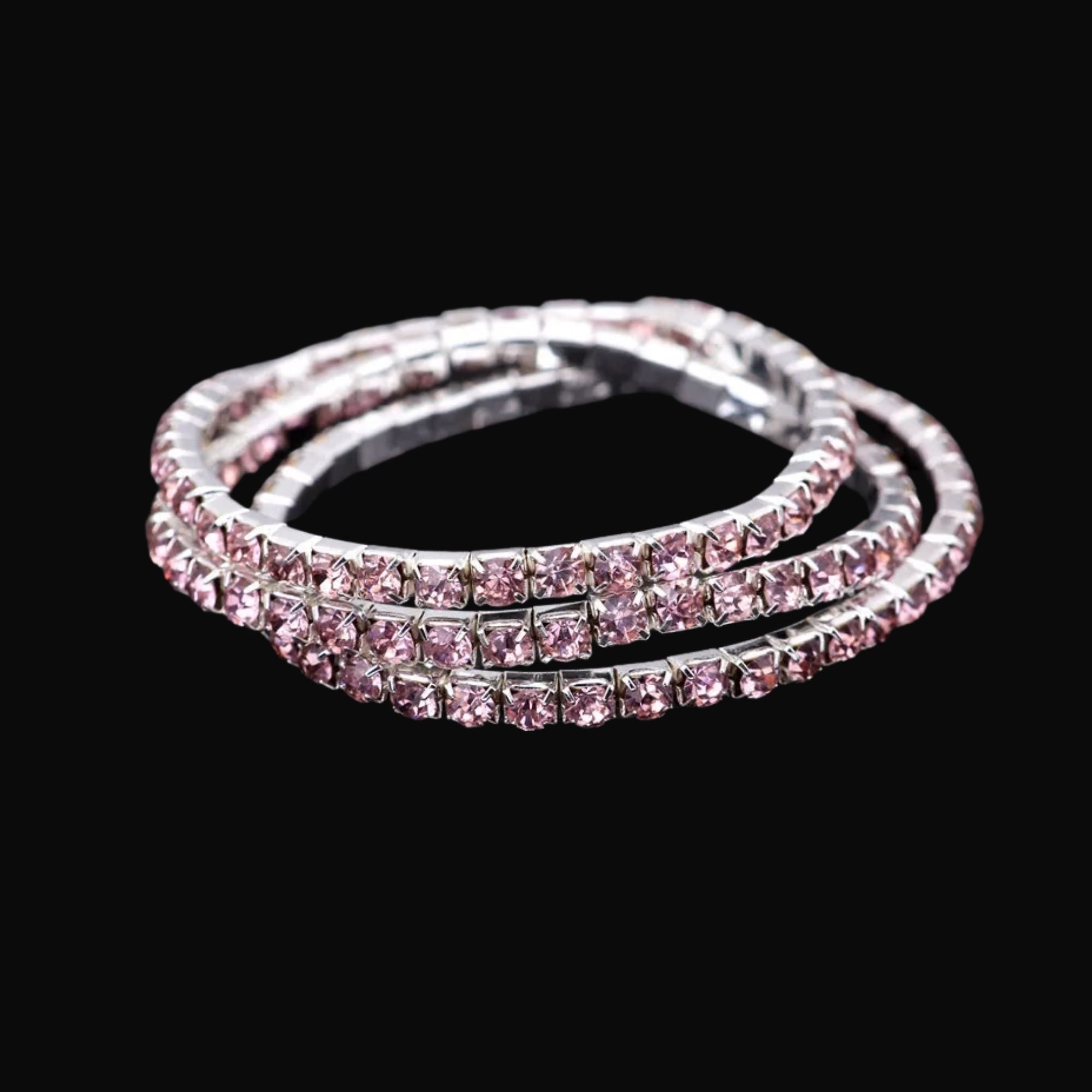 Blush Radiance Rhinestone Bracelet