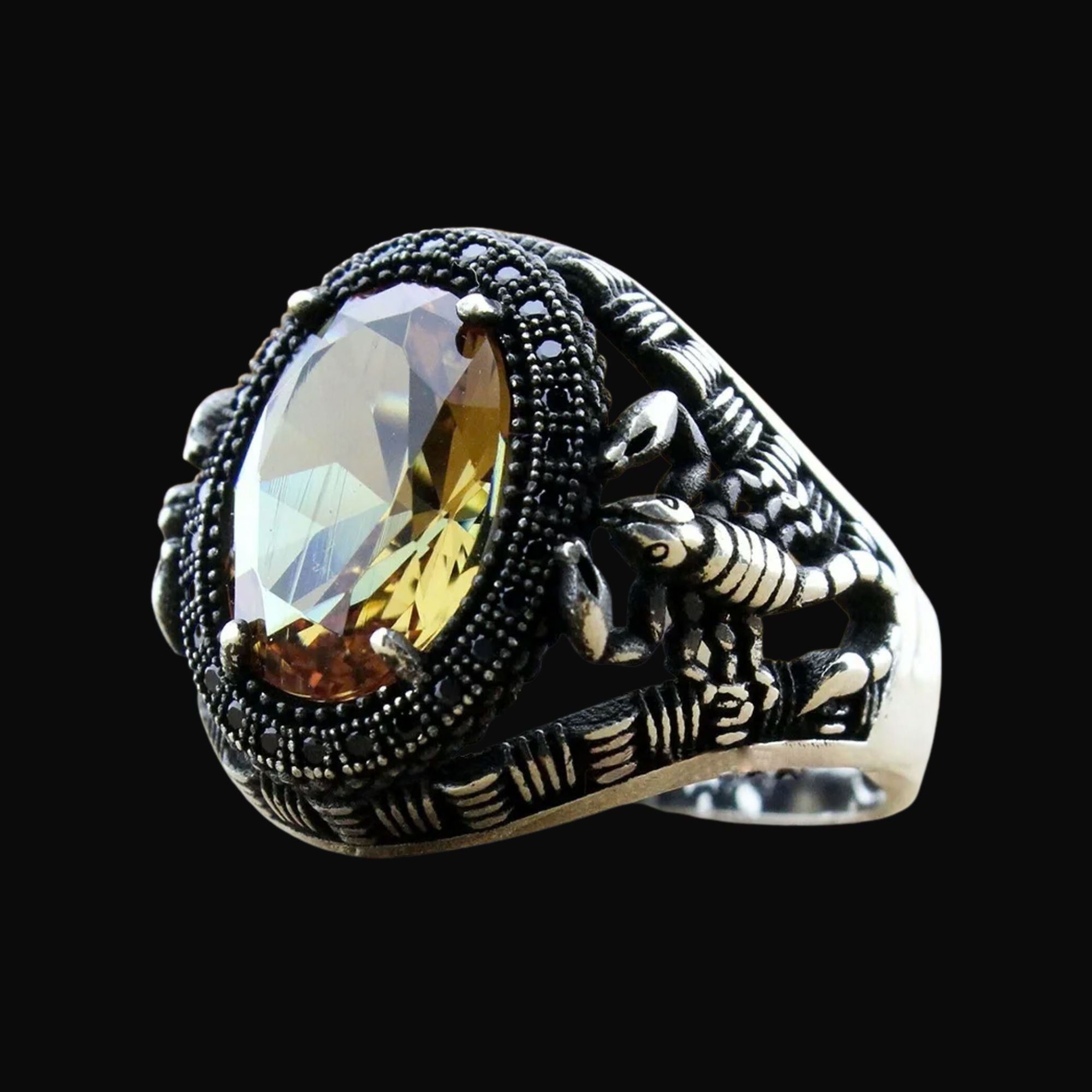 Golden Core Scorpion Mens Ring