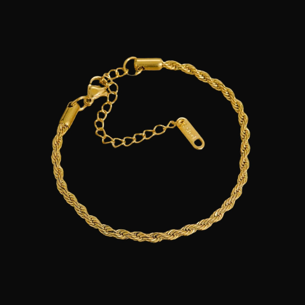 Aurelia Flat Link Gold Chain Bracelet