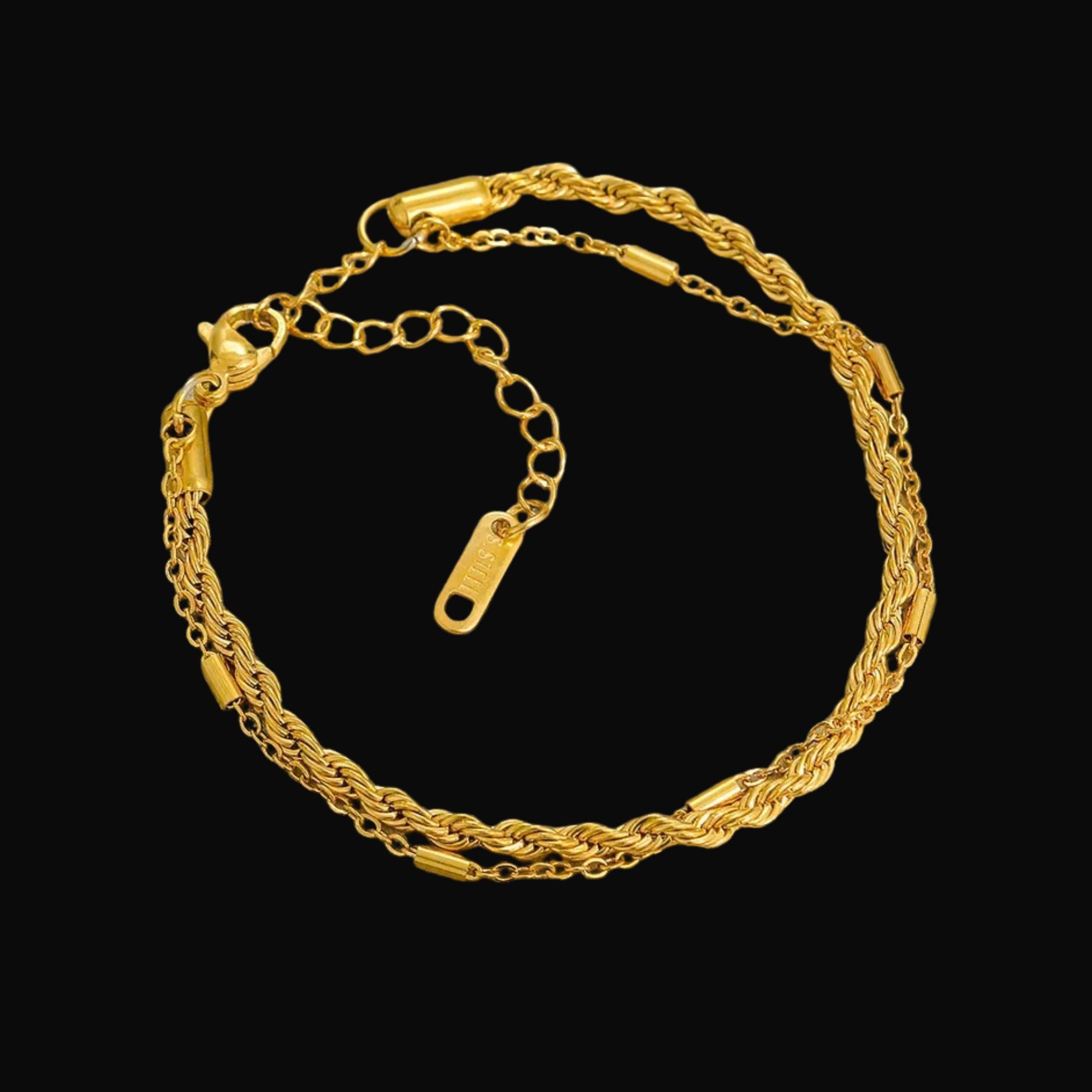 Valen Rope Gold Chain Bracelet