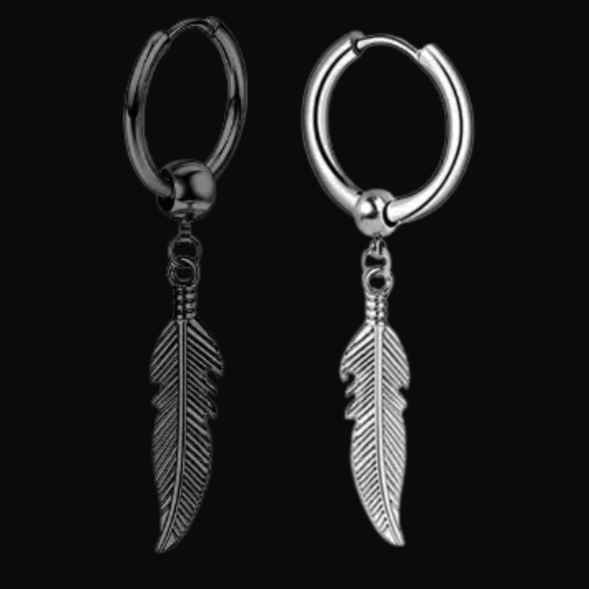 Fallen Feather Drop Earrings