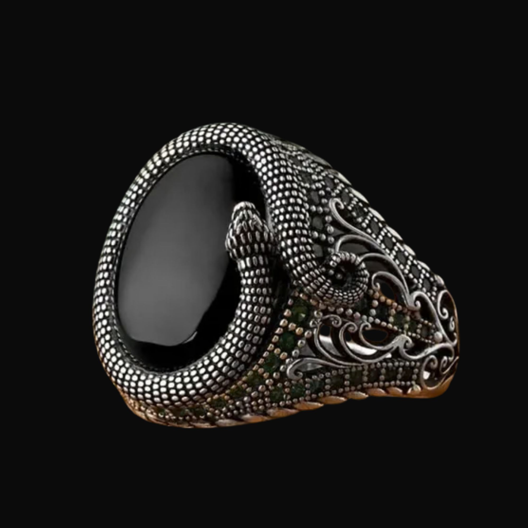 Midnight Serpent Ring