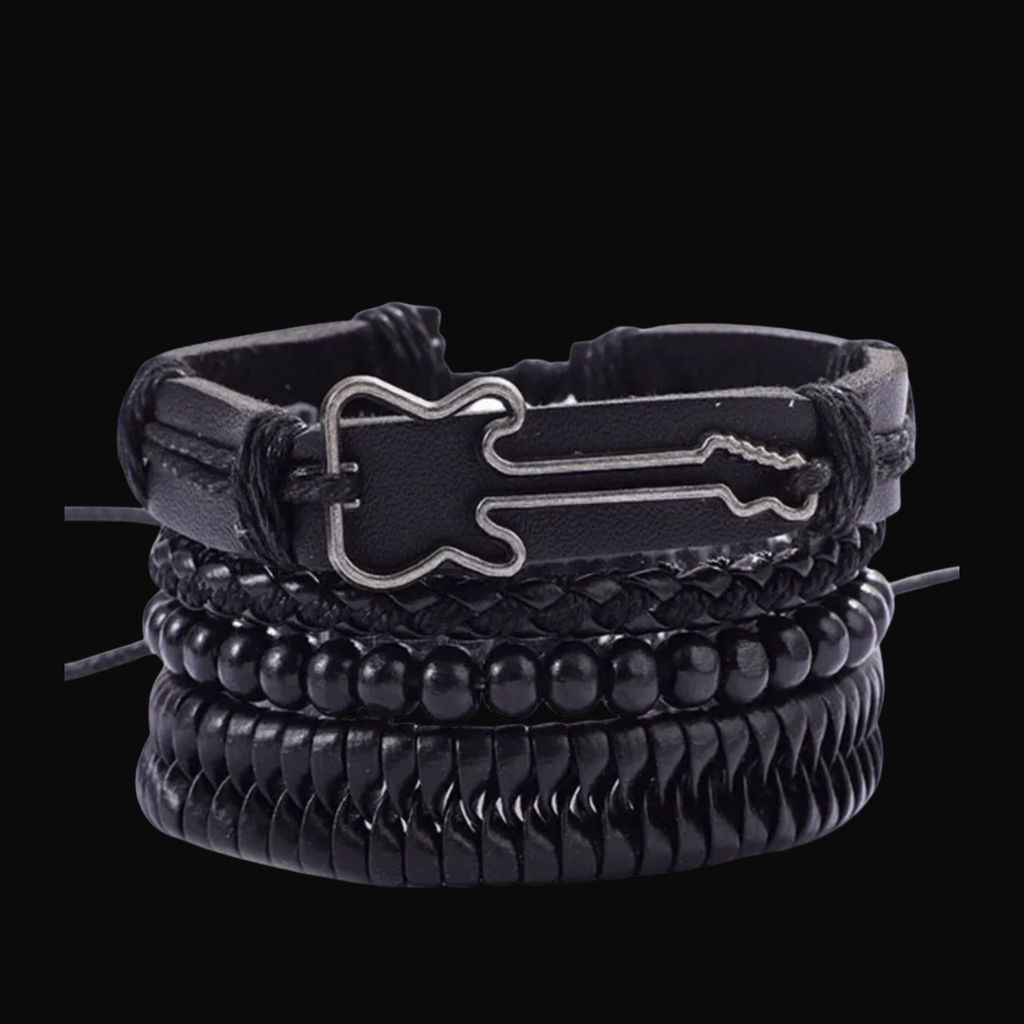 Rebel String Leather Cuff Bracelet