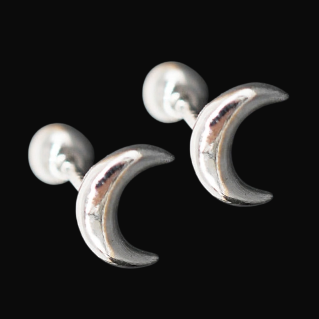 Lunar Eclipse Moon Earrings