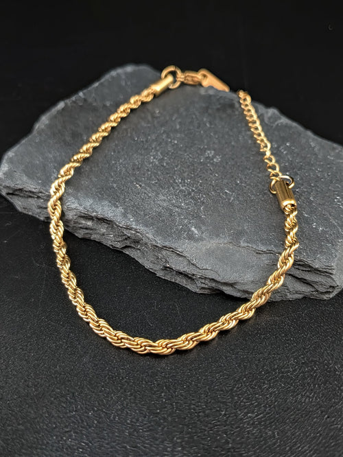 Aurelia Flat Link Gold Chain Bracelet