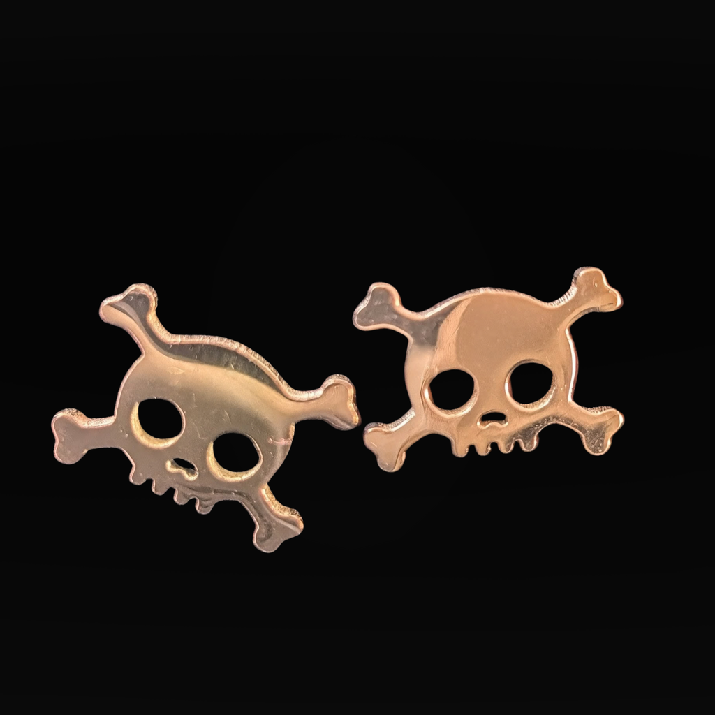 Midnight Skull Stud Earrings