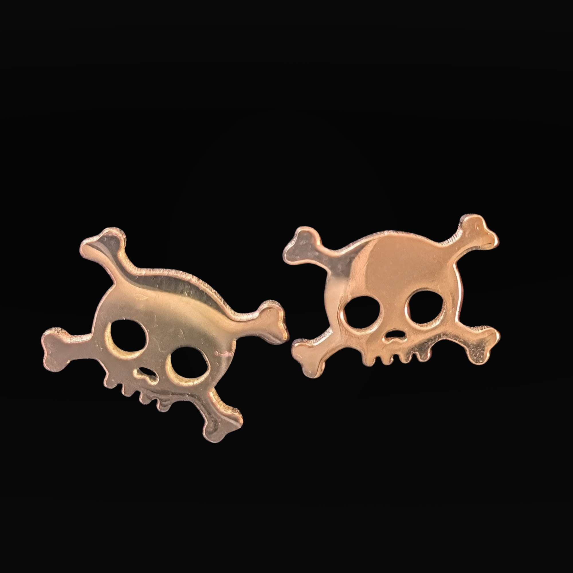 Midnight Skull Stud Earrings