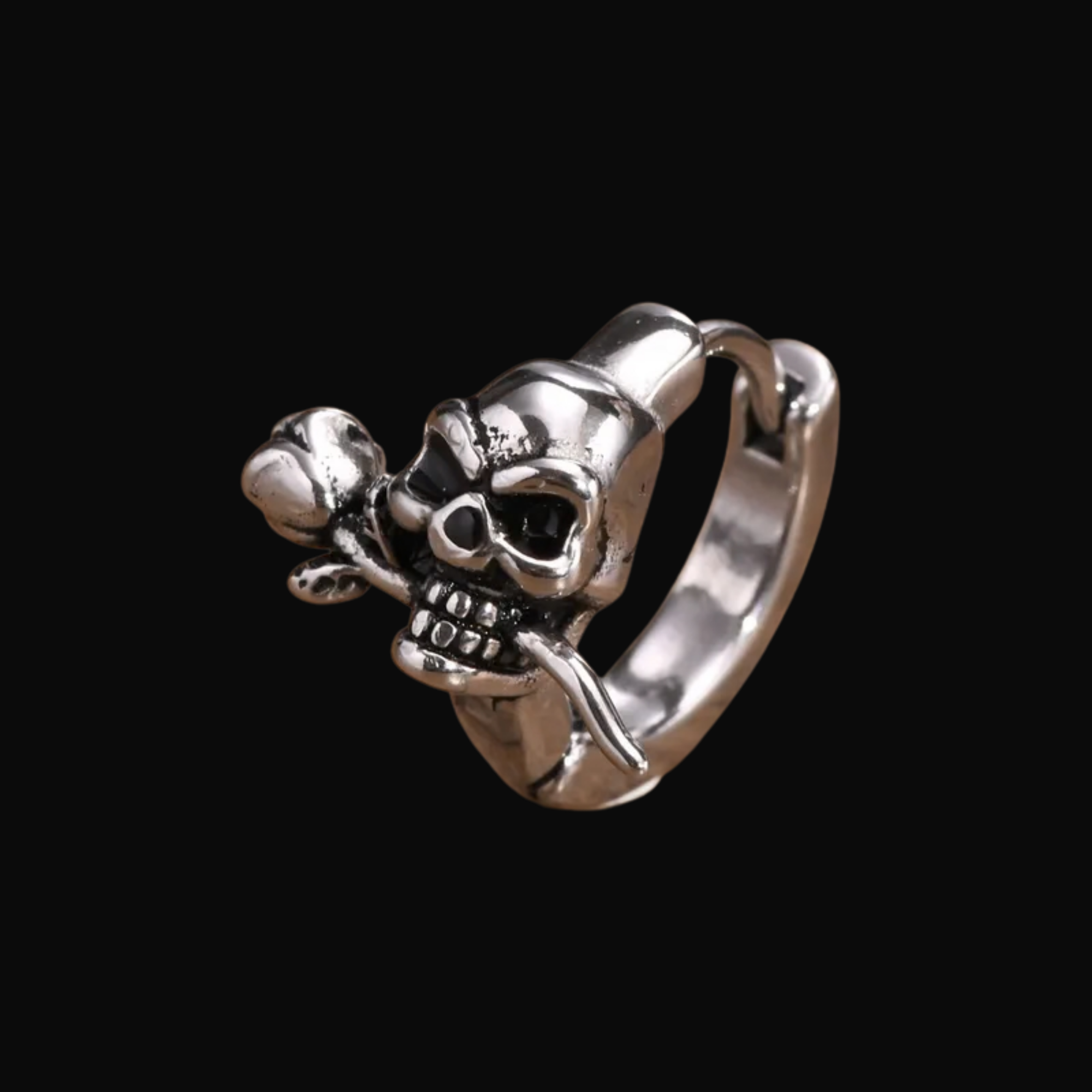 Eternal Rose Skull Earrings