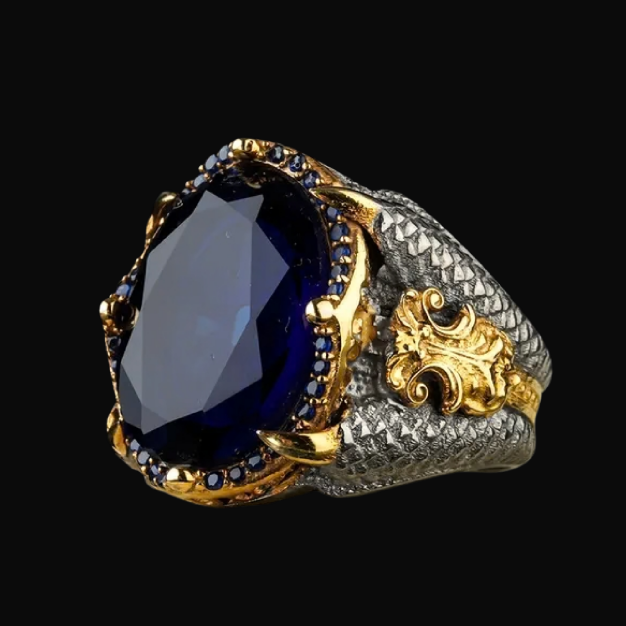 Sapphire Core Mens Ring