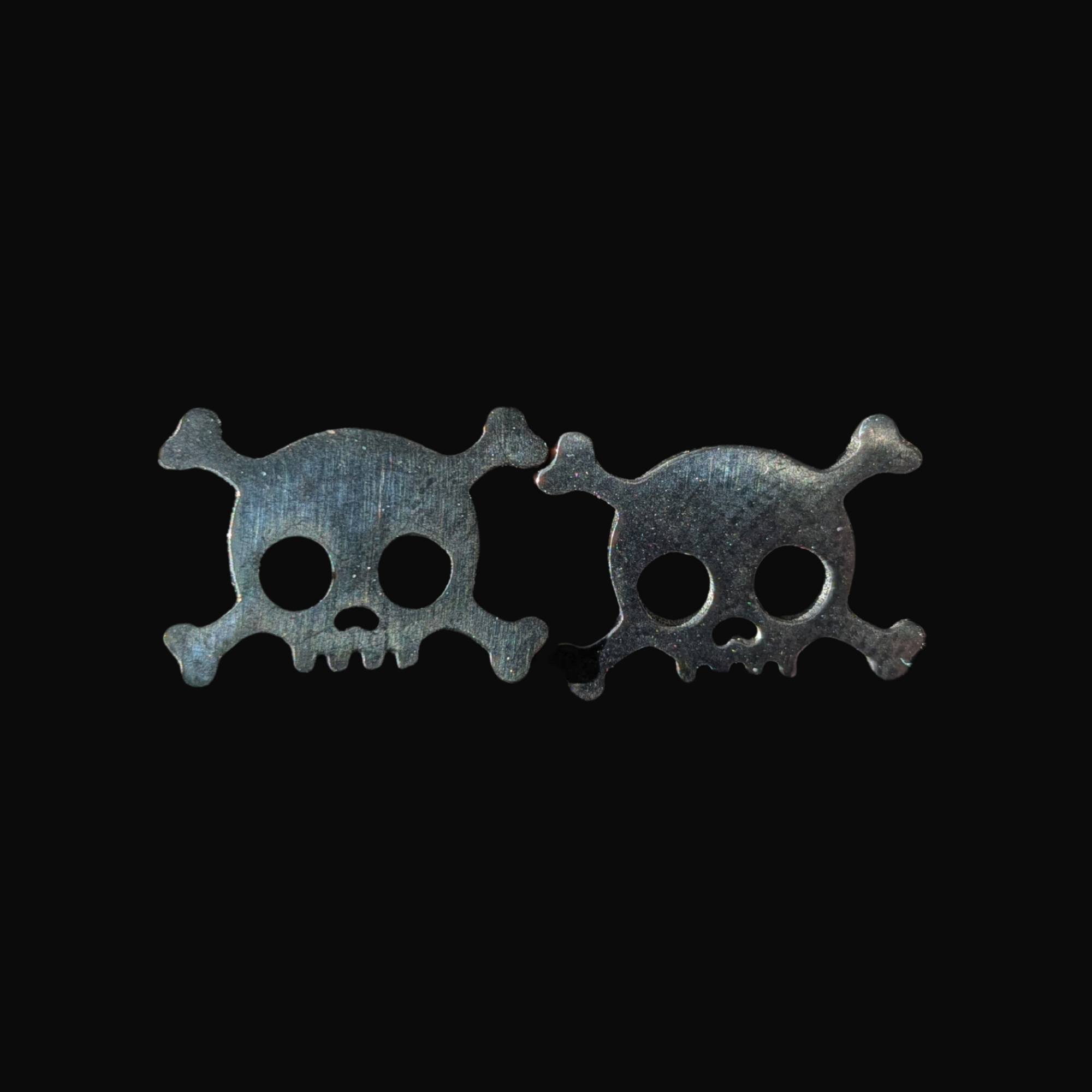 Midnight Skull Stud Earrings