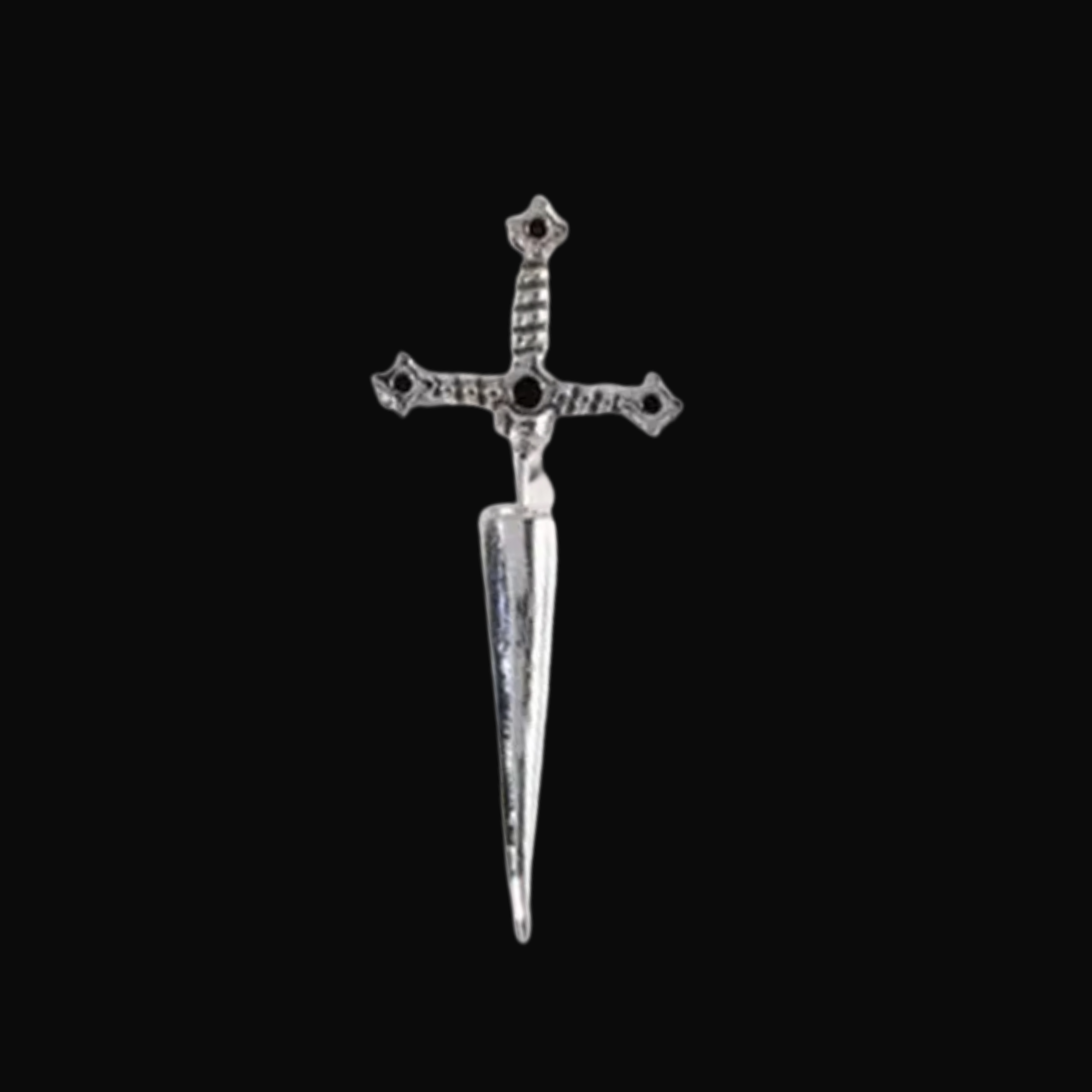 Fallen Ember Sword Stud Earrings