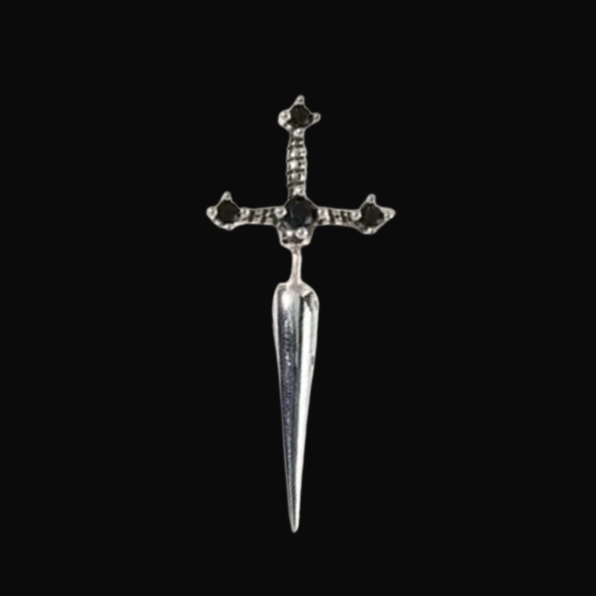 Fallen Ember Sword Stud Earrings